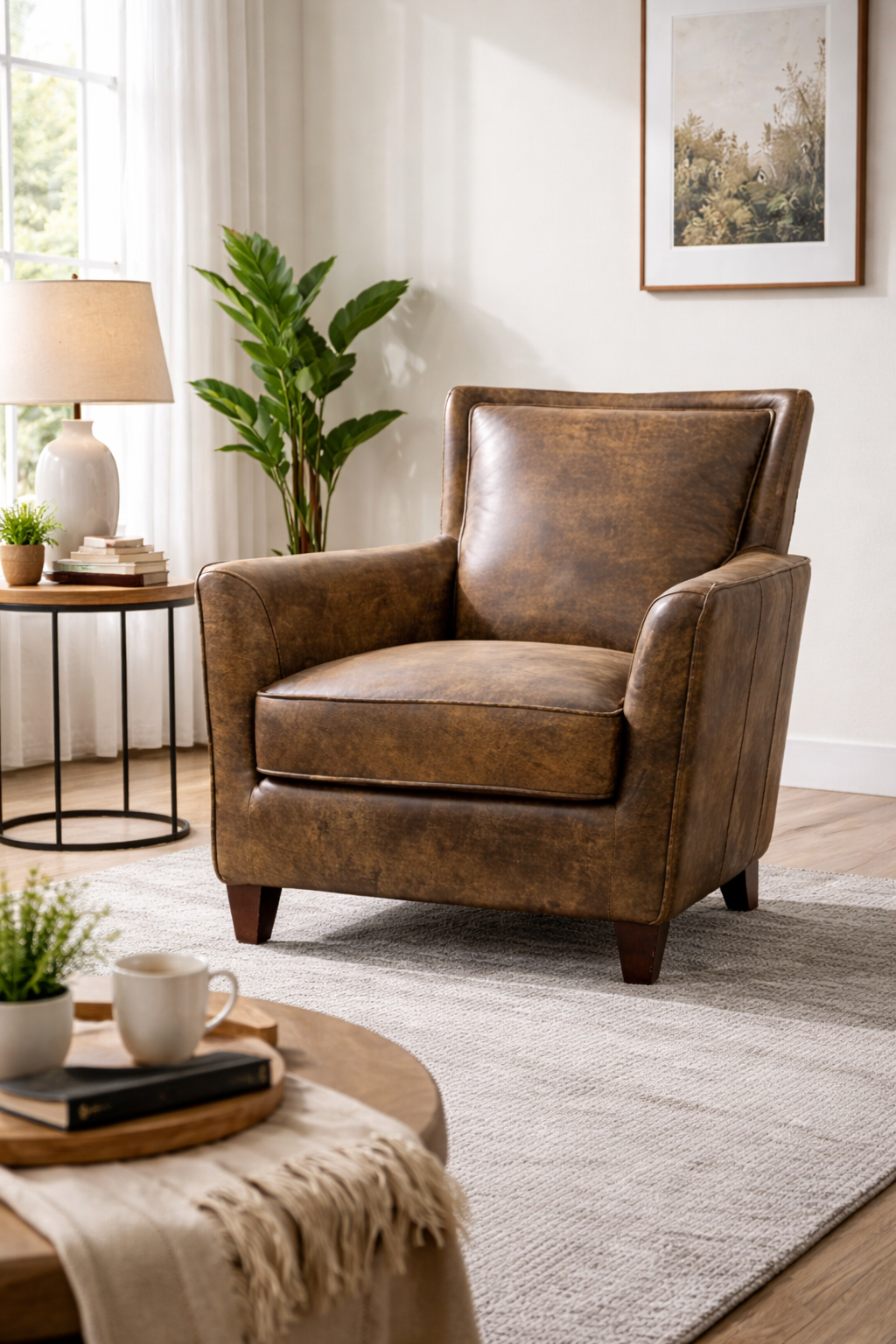 HLHF Bonanza Dark Brown Chair Accent Chairs, Living, Sale Furniture Store Burlington Ontario Near Me 