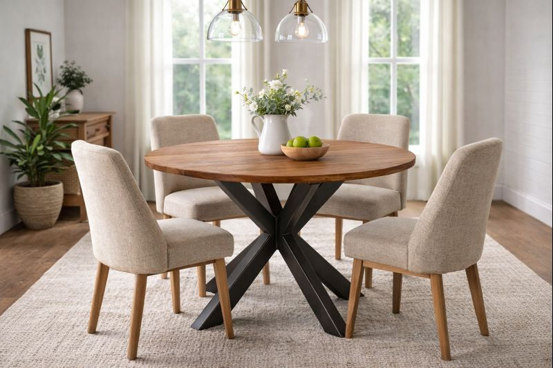 HLHF Salerno Round Dining Table Dining Furniture Store Burlington Ontario Near Me 