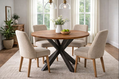 HLHF Salerno Round Dining Table Dining Furniture Store Burlington Ontario Near Me 