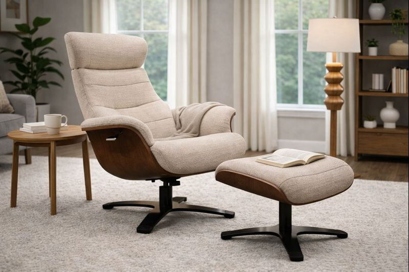 HLHF Arch Lounge Accent Chair & Ottoman Accent Chairs Furniture Store Burlington Ontario Near Me 