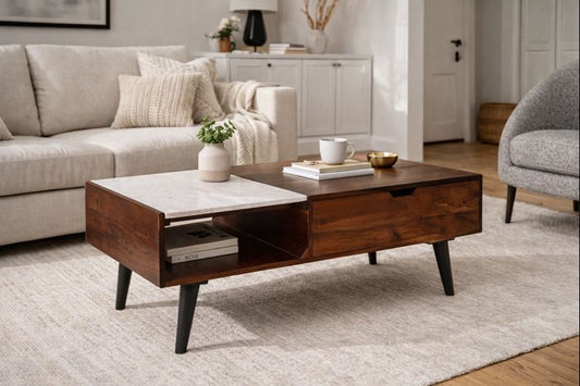 HLHF Marble Lift Top Coffee Table Occasional Furniture Store Burlington Ontario Near Me 