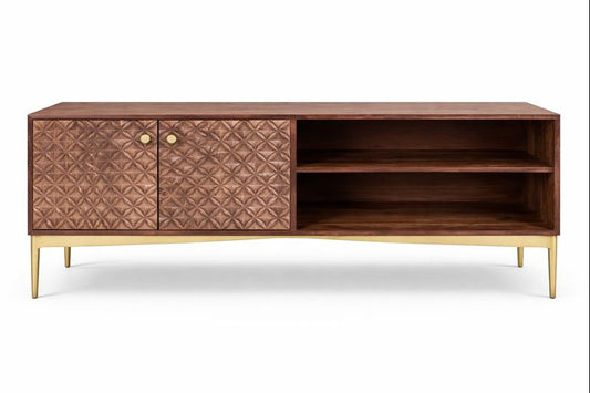 HLHF Carved TV Stand Living, Occasional Furniture Store Burlington Ontario Near Me 