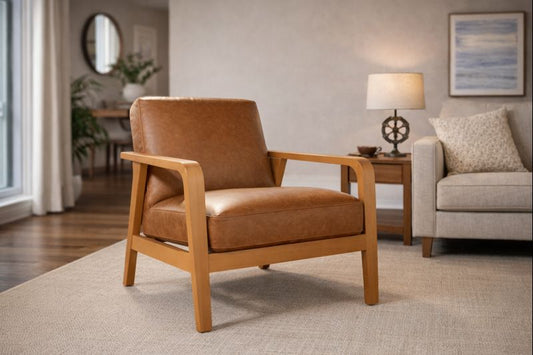 HLHF Edge Leather Accent Chair Accent Chairs, Living Furniture Store Burlington Ontario Near Me 