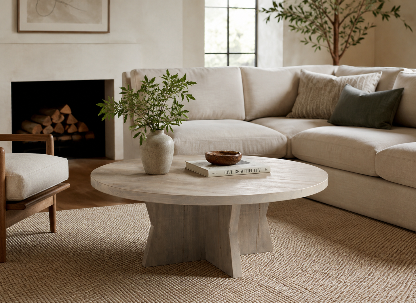 HLHF Jasper Round Coffee Table Coffee Table, Coffee Tables, Living, New Arrivals, Occasional Furniture Store Burlington Ontario Near Me 