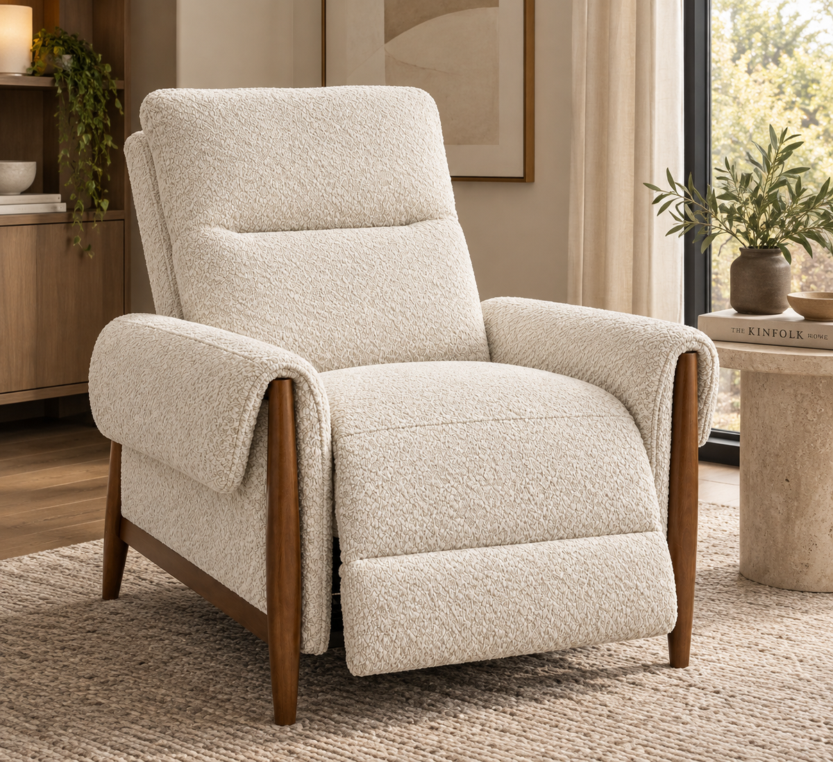 HLHF 6069 Azalea Beige Electric Motion Recliner Accent Chairs, Living, New Arrivals Furniture Store Burlington Ontario Near Me 