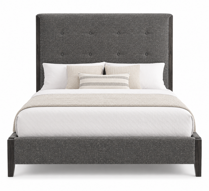 HLHF Charcoal Upholstered Queen Bed Bedroom, Sale Furniture Store Burlington Ontario Near Me 