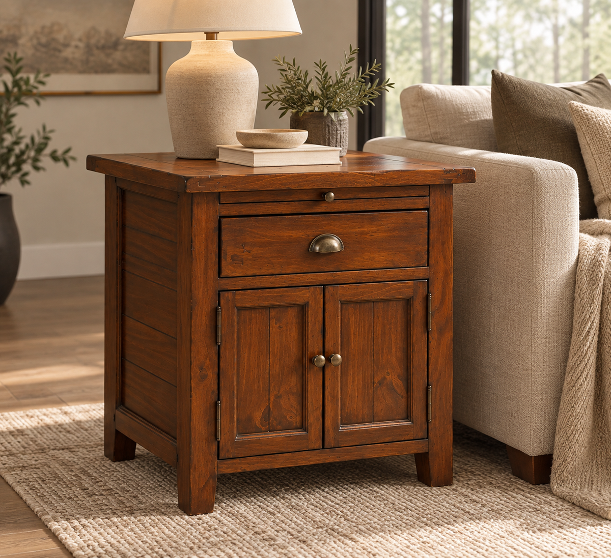HLHF Irish Coast Side Table Bedroom, Occasional, Sale, Side Table Furniture Store Burlington Ontario Near Me 