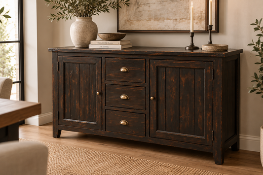 HLHF Espresso Sideboard Dining, Sale Furniture Store Burlington Ontario Near Me 