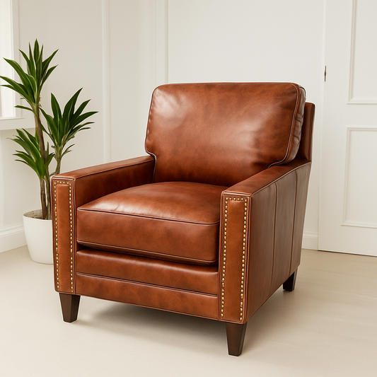 HLHF 7774-10 Library Leather Chair Accent Chairs, Living, Sale Furniture Store Burlington Ontario Near Me 