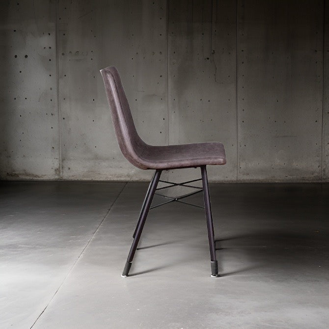 HLHF Sam Dining Chair - Charcoal Coated Fabric Dining Furniture Store Burlington Ontario Near Me 