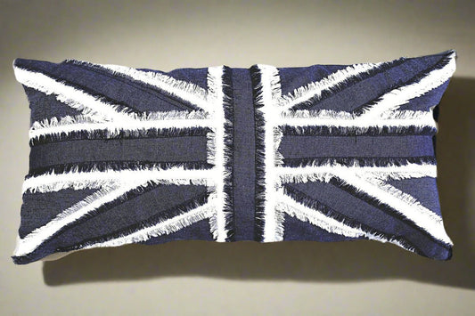 HLHF Britannia Denim Pillow Pillows & Throws Furniture Store Burlington Ontario Near Me 