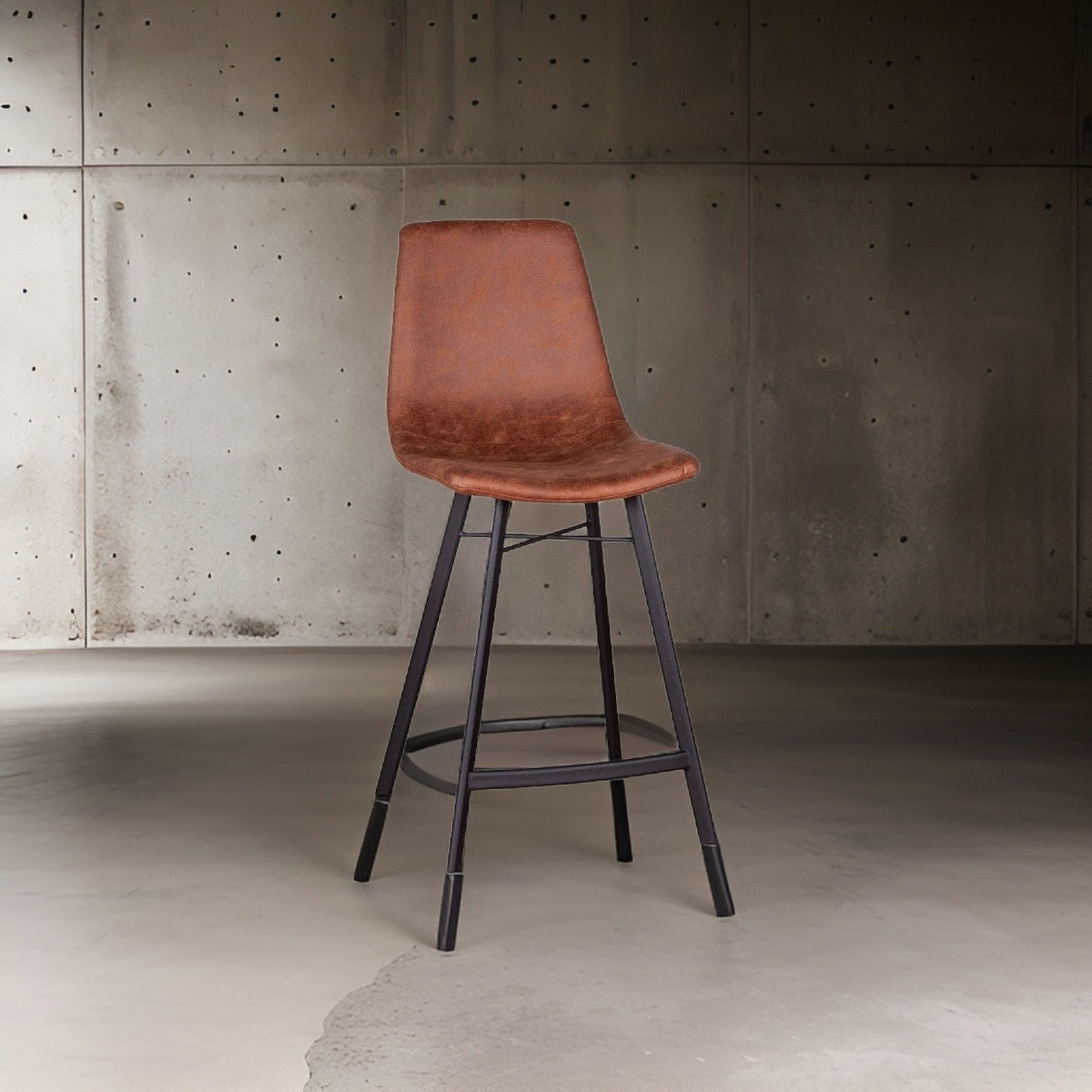 HLHF Sam Counter Stool - Trapper Brown Coated Fabric Stools, Stools & Bars Furniture Store Burlington Ontario Near Me 