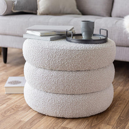HLHF Fillo Bouclé Ottoman X Grey Home Accessories, Grey Home, New Arrivals, Occasional Furniture Store Burlington Ontario Near Me 