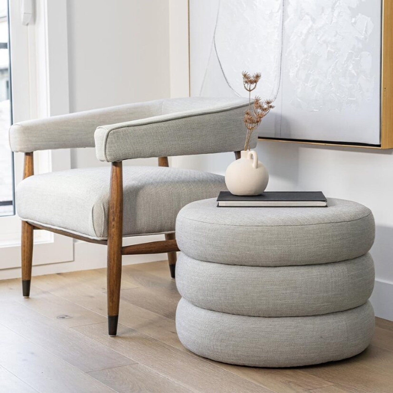 HLHF Fillo Ottoman X Grey Home Accessories, Grey Home, Occasional Furniture Store Burlington Ontario Near Me 