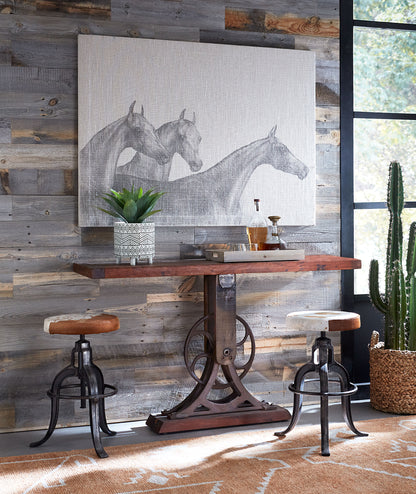 HLHF Whitley Reclaimed Wood Console Occasional Furniture Store Burlington Ontario Near Me 