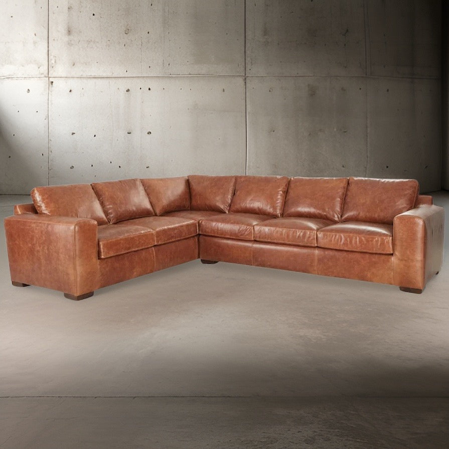 HLHF Matteo Leather Sectional Living Furniture Store Burlington Ontario Near Me 