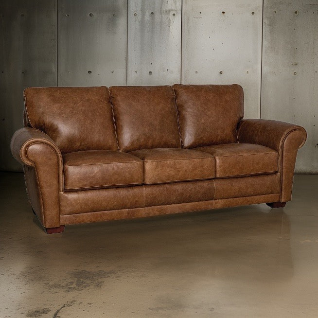 HLHF Mark Leather Sofa & Loveseat Living Furniture Store Burlington Ontario Near Me 