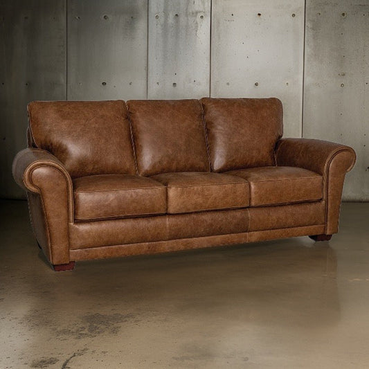 HLHF Mark Leather Sofa & Loveseat Living Furniture Store Burlington Ontario Near Me 