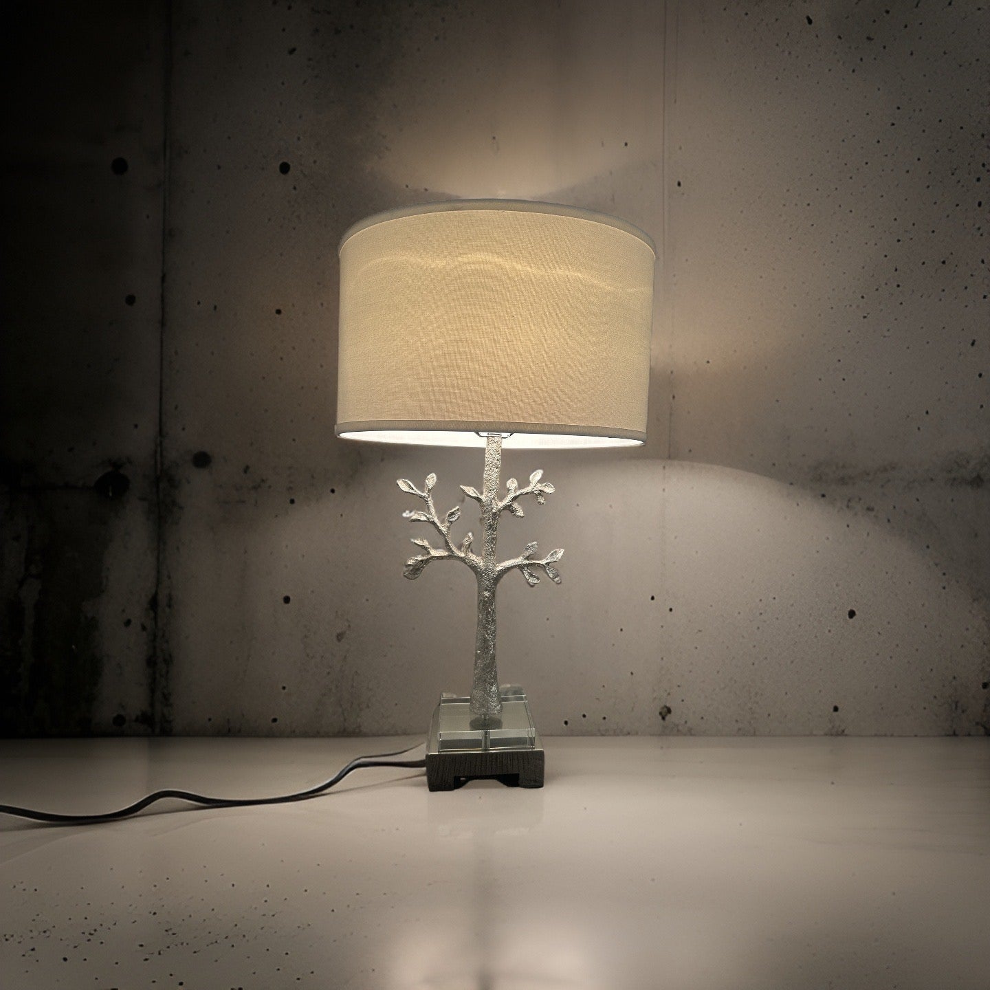HLHF Silver Tree Table Lamp (505548) Lighting Furniture Store Burlington Ontario Near Me 