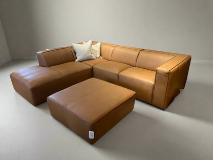 HLHF Oslo Antelope Leather Sectional Living Furniture Store Burlington Ontario Near Me 