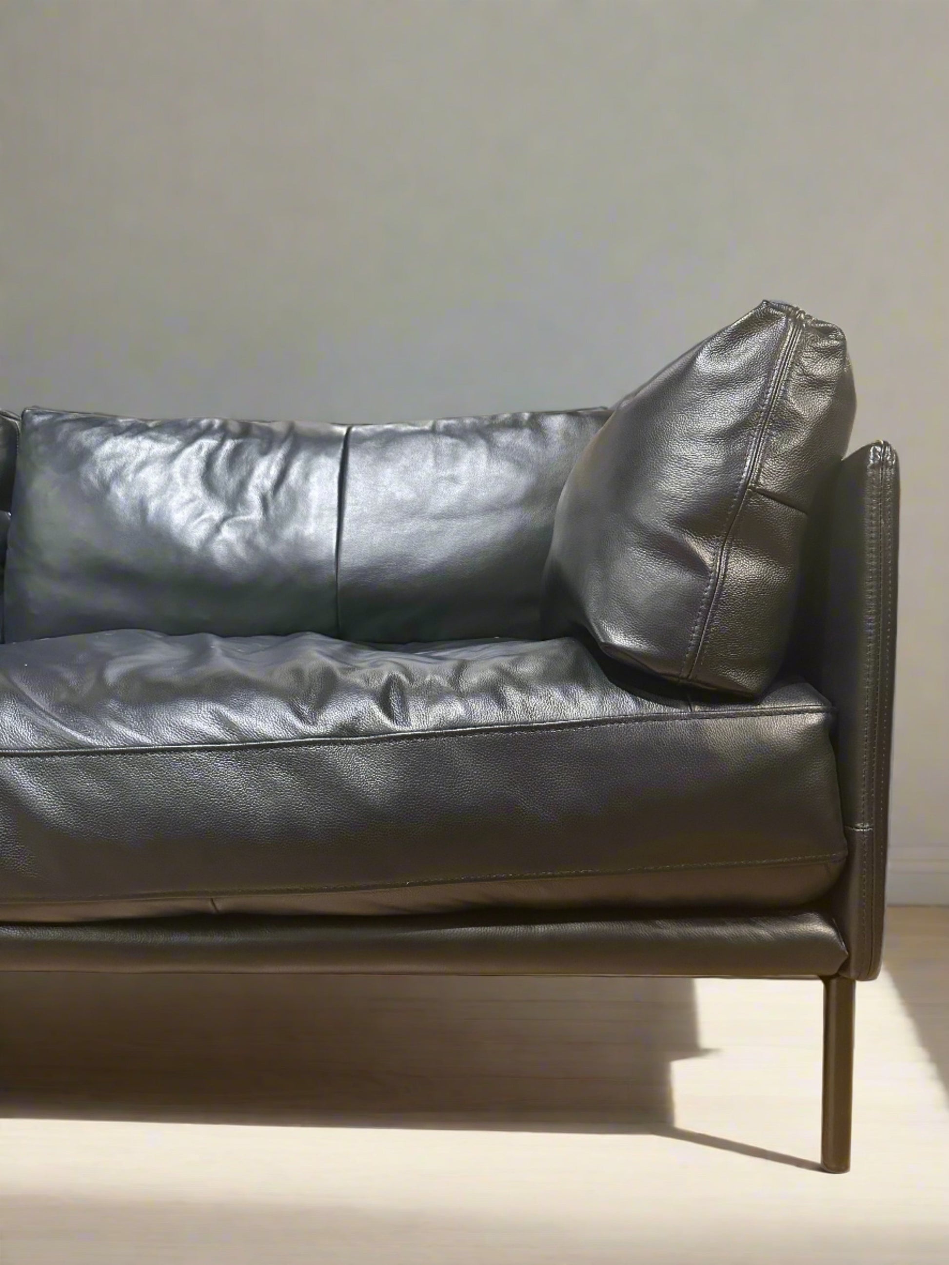 HLHF Novel Sofa and Ottoman - Black Living Furniture Store Burlington Ontario Near Me 