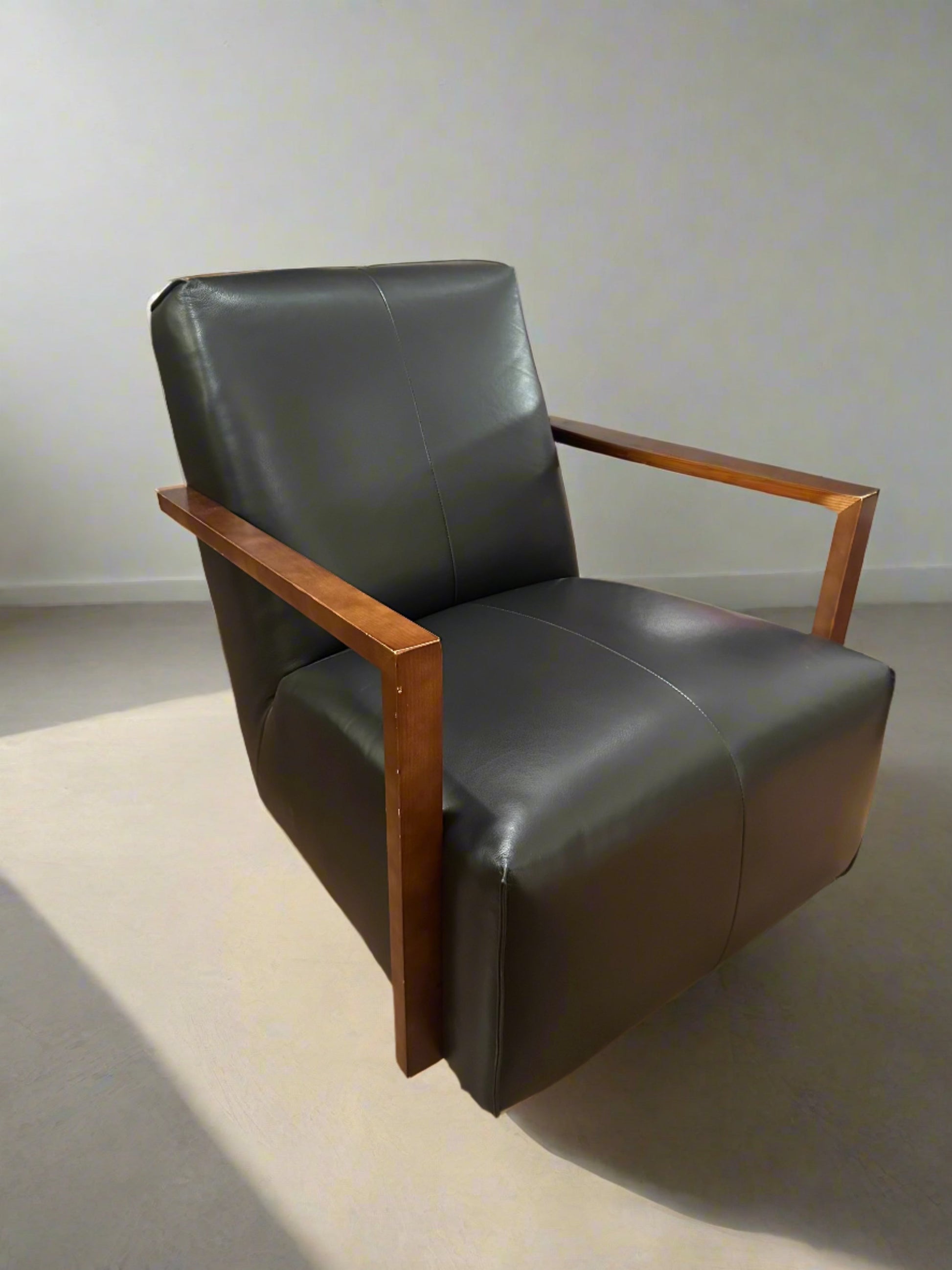 HLHF Detour Leather Glider Accent Chair - 4 Leather Options Accent Chairs Furniture Store Burlington Ontario Near Me 