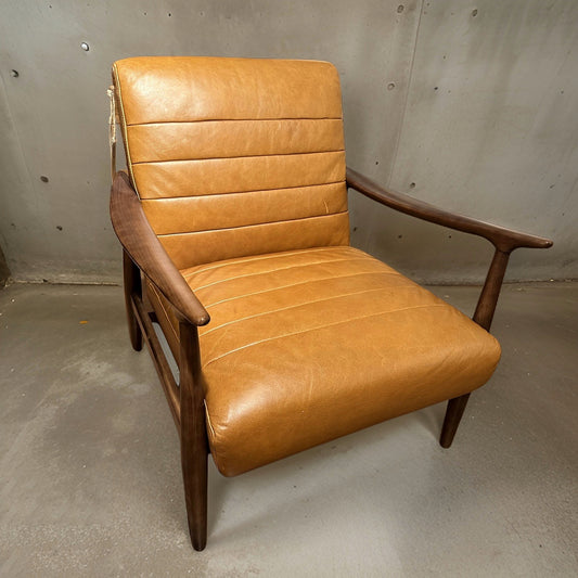 HLHF A1052-1(2A) Tan Leather Accent Chair Accent Chairs Furniture Store Burlington Ontario Near Me 