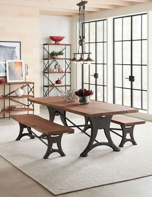 HLHF Organic Forge Dining Table + Bench Collection Dining Furniture Store Burlington Ontario Near Me 