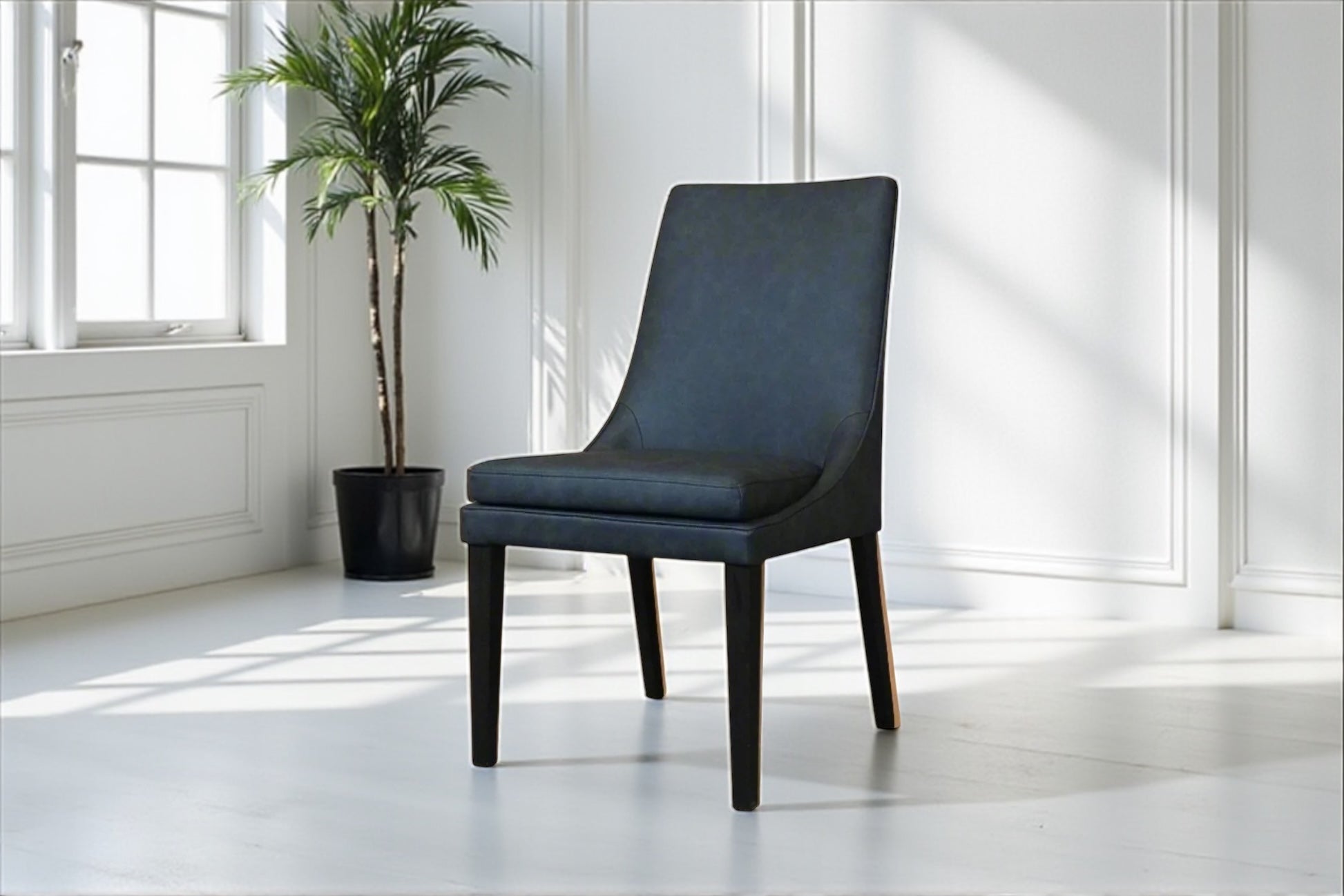 HLHF 1229 Coated Fabric Dining Chair - Charcoal Dining Furniture Store Burlington Ontario Near Me 