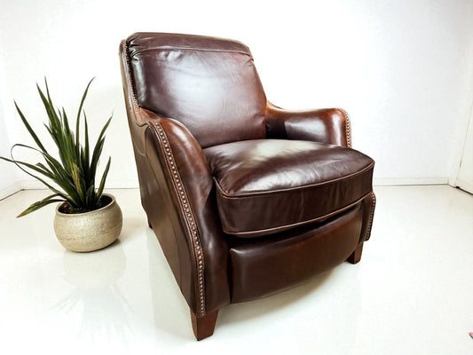 HLHF Sandcherry Leather Chair Accent Chairs, Living, Sale Furniture Store Burlington Ontario Near Me 