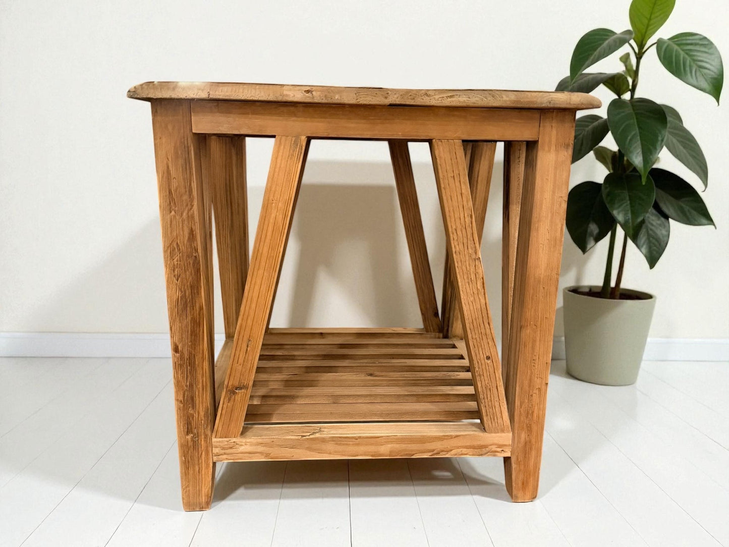 HLHF Bleached Pine Side Table Occasional, Sale Furniture Store Burlington Ontario Near Me 