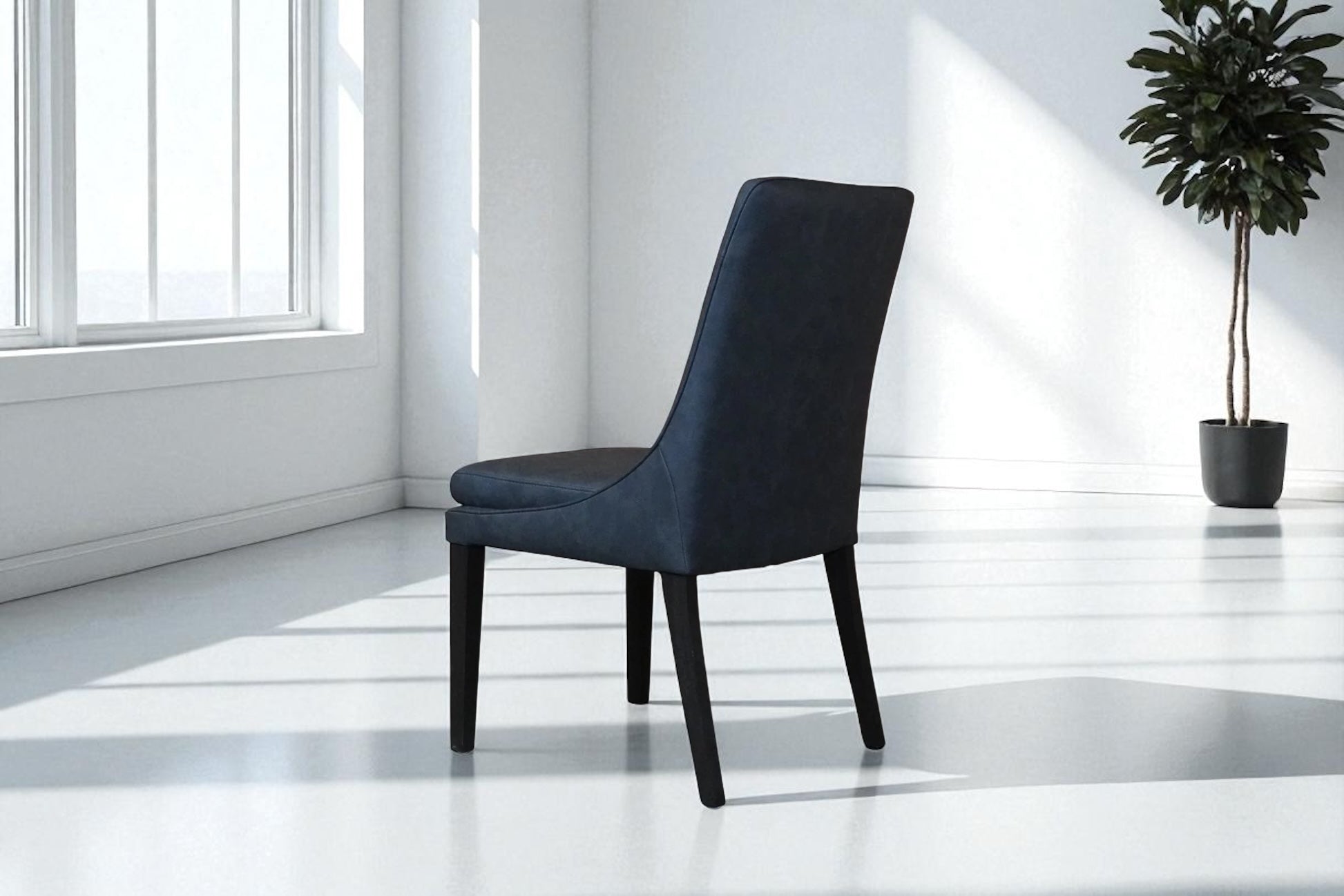 HLHF 1229 Coated Fabric Dining Chair - Charcoal Dining Furniture Store Burlington Ontario Near Me 