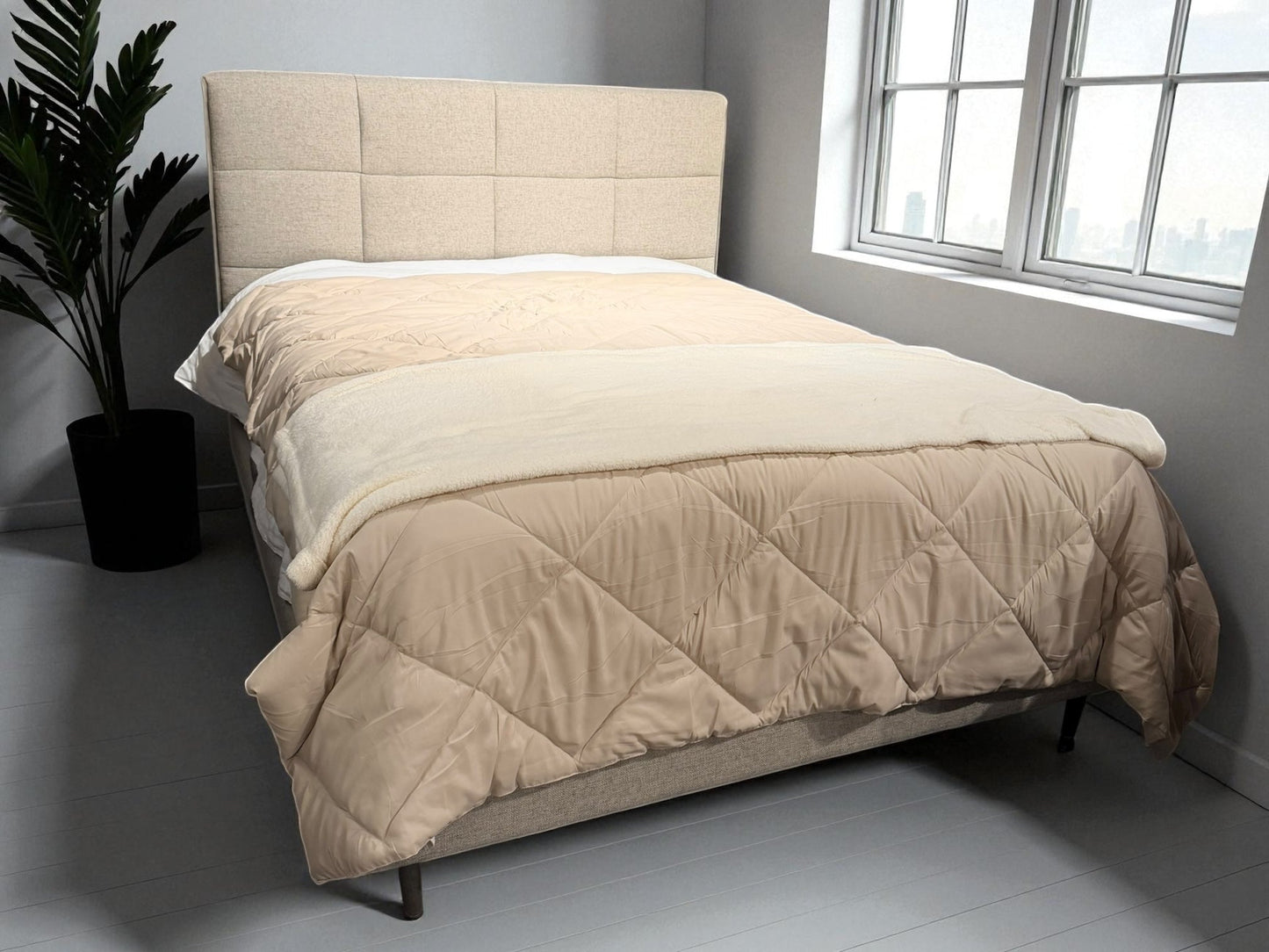 HLHF 200Q Upholstered Queen Bed - FLOOR MODEL Bedroom, Sale Furniture Store Burlington Ontario Near Me 