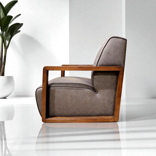 HLHF Turner Coated Fabric Swivel Chair - Charcoal Accent Chairs, Living Furniture Store Burlington Ontario Near Me 
