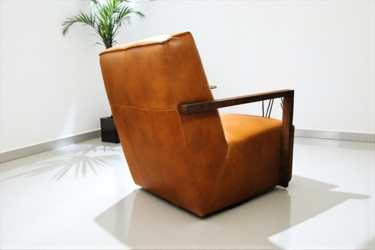 HLHF Detour Leather Glider Accent Chair - 4 Leather Options Accent Chairs Furniture Store Burlington Ontario Near Me 