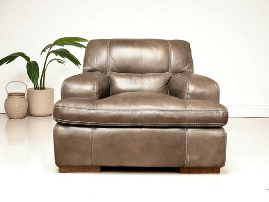 HLHF Fieri Smoke Leather Chair Accent Chairs, Living, Sale Furniture Store Burlington Ontario Near Me 