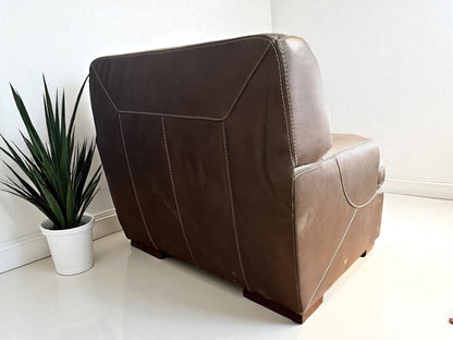 HLHF Fieri Smoke Leather Chair Accent Chairs, Living, Sale Furniture Store Burlington Ontario Near Me 