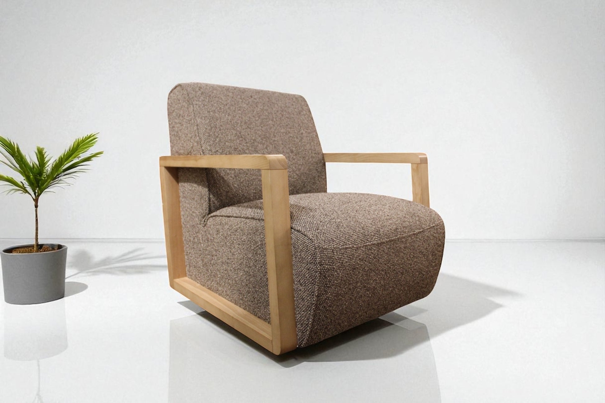 HLHF Turner Fabric Swivel Chair Accent Chairs, Living Furniture Store Burlington Ontario Near Me 