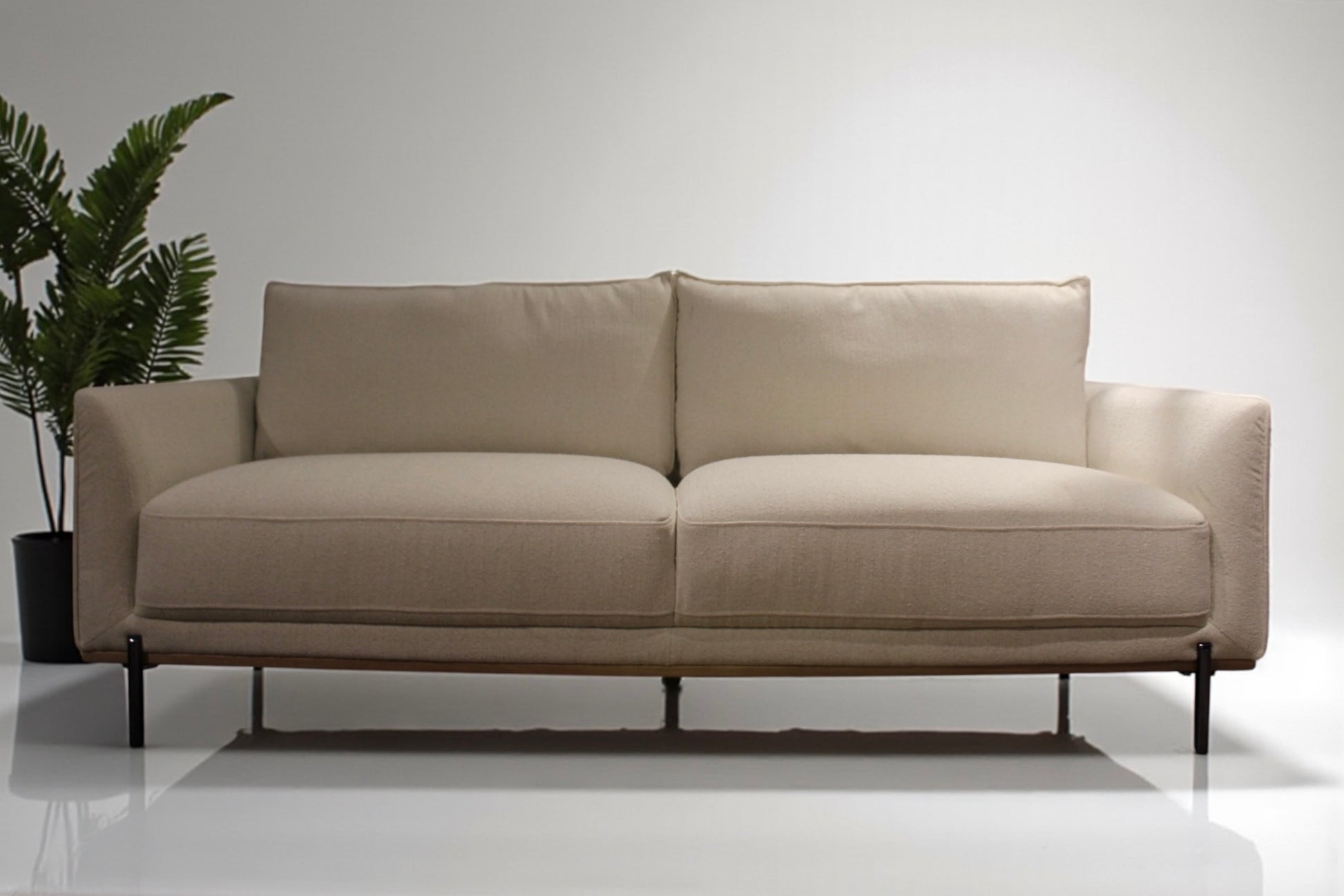 HLHF Mellow Ivory Fabric Sofa Living Furniture Store Burlington Ontario Near Me 