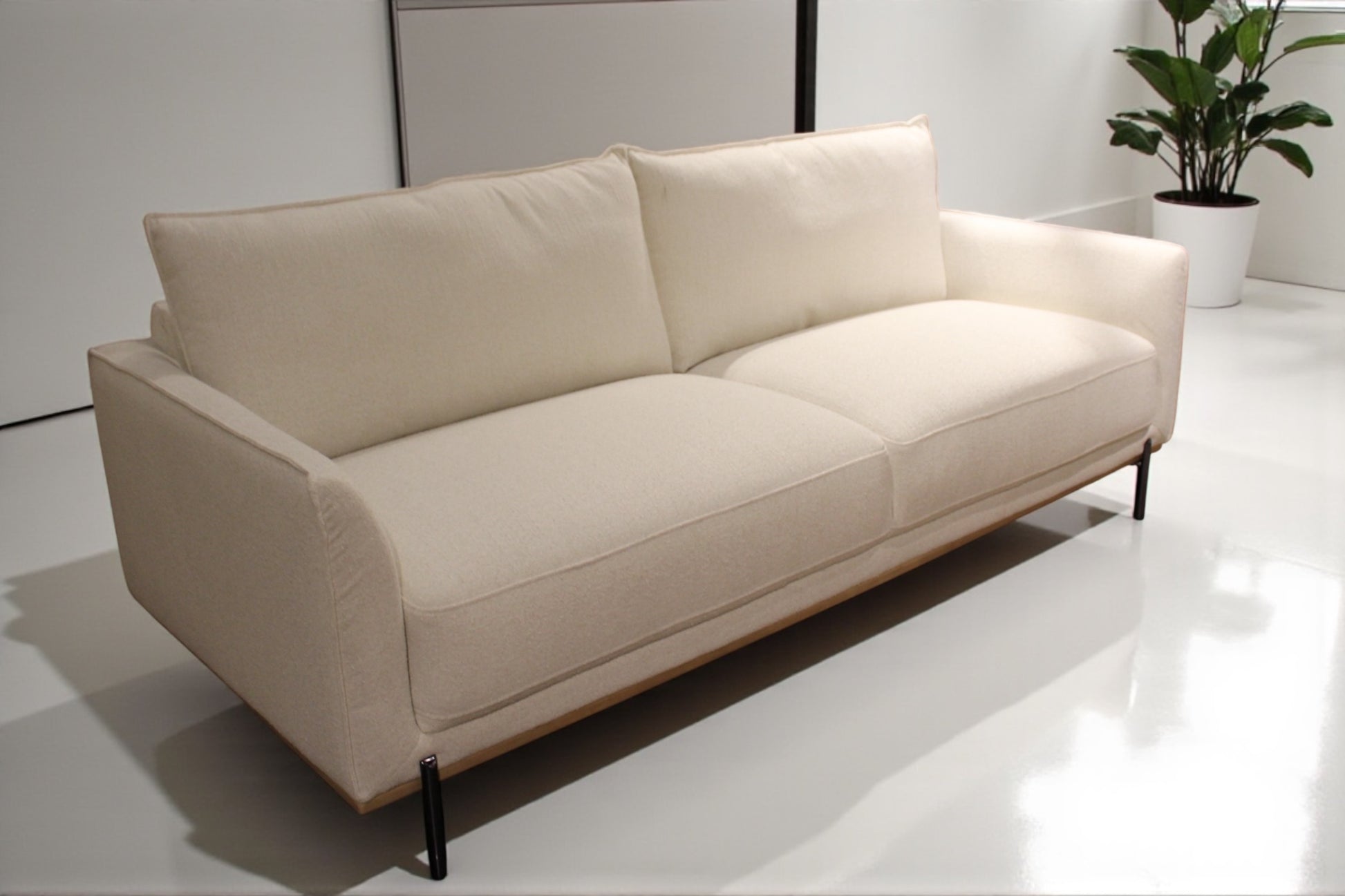 HLHF Mellow Ivory Fabric Sofa Living Furniture Store Burlington Ontario Near Me 