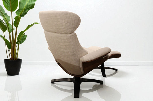 HLHF A928 Arch Lounge Accent Chair & Ottoman - Cream Accent Chairs Furniture Store Burlington Ontario Near Me 