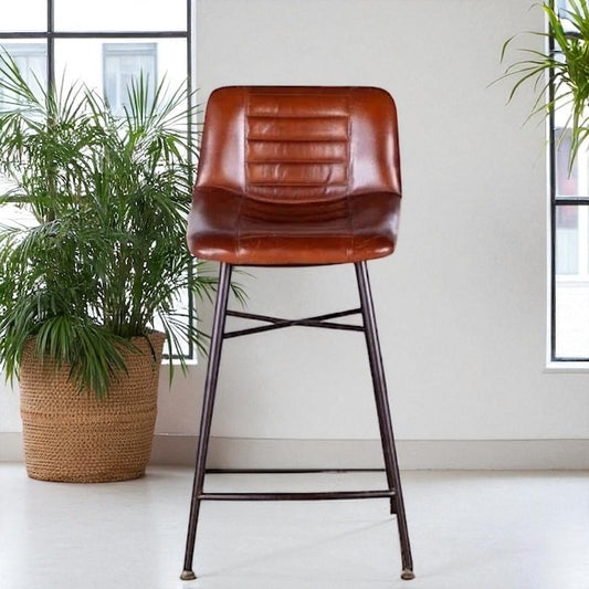 HLHF Wellington Leather Stool Stools, Stools & Bars Furniture Store Burlington Ontario Near Me 