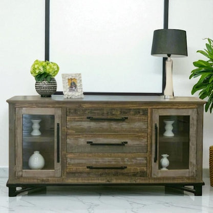 HLHF Loft Brown Buffet Sideboards & Buffets Furniture Store Burlington Ontario Near Me 