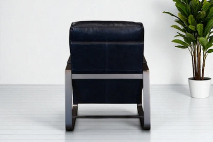 HLHF A1061 Tinny Leather Accent Chair - Charcoal Accent Chairs, Living Furniture Store Burlington Ontario Near Me 