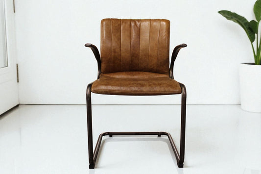 HLHF Ella Leather Arm Chair Accent Chairs, Dining Furniture Store Burlington Ontario Near Me 