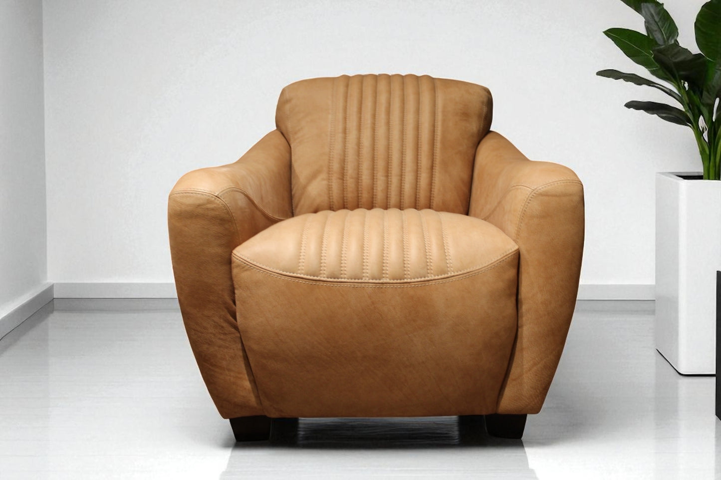 HLHF J365 Cigar Leather Club Chair Accent Chairs, Living Furniture Store Burlington Ontario Near Me 