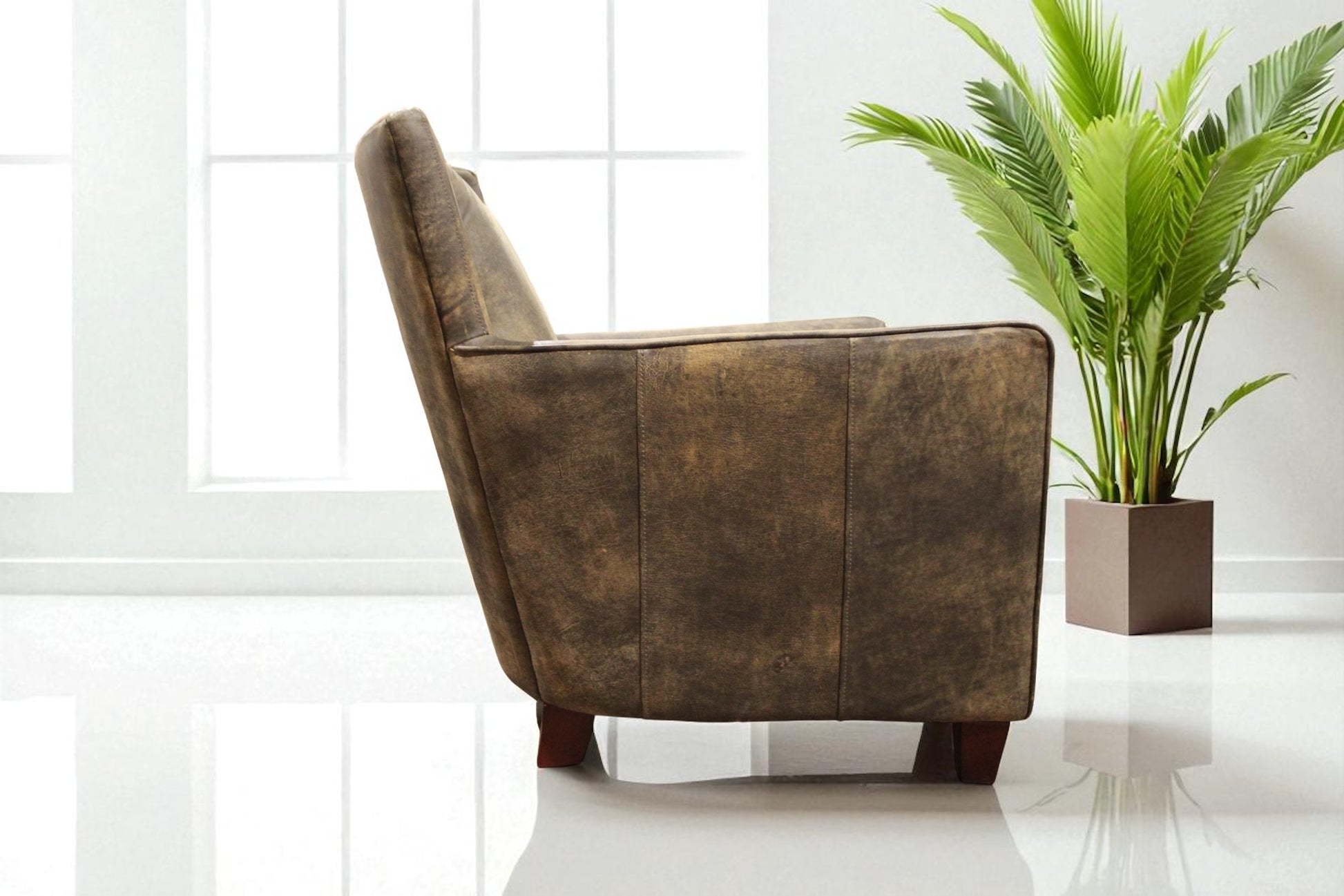 HLHF Bonanza Dark Brown Chair Accent Chairs, Living Furniture Store Burlington Ontario Near Me 