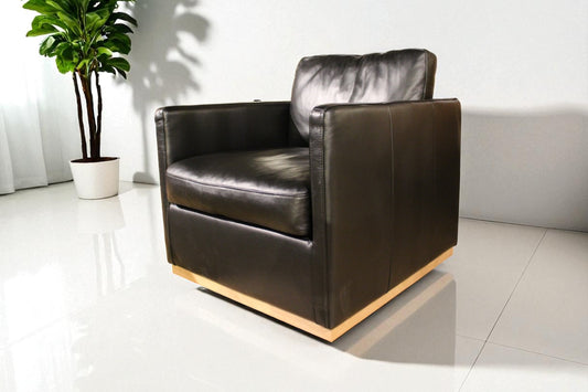 HLHF Club Swivel Accent Chair - Black Accent Chairs, Living Furniture Store Burlington Ontario Near Me 
