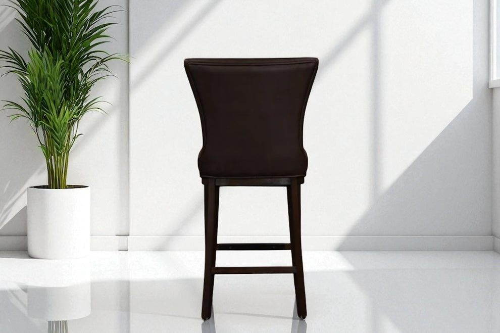HLHF 1216 Swivel Stool - Charcoal & Brown Stools & Bars Furniture Store Burlington Ontario Near Me 