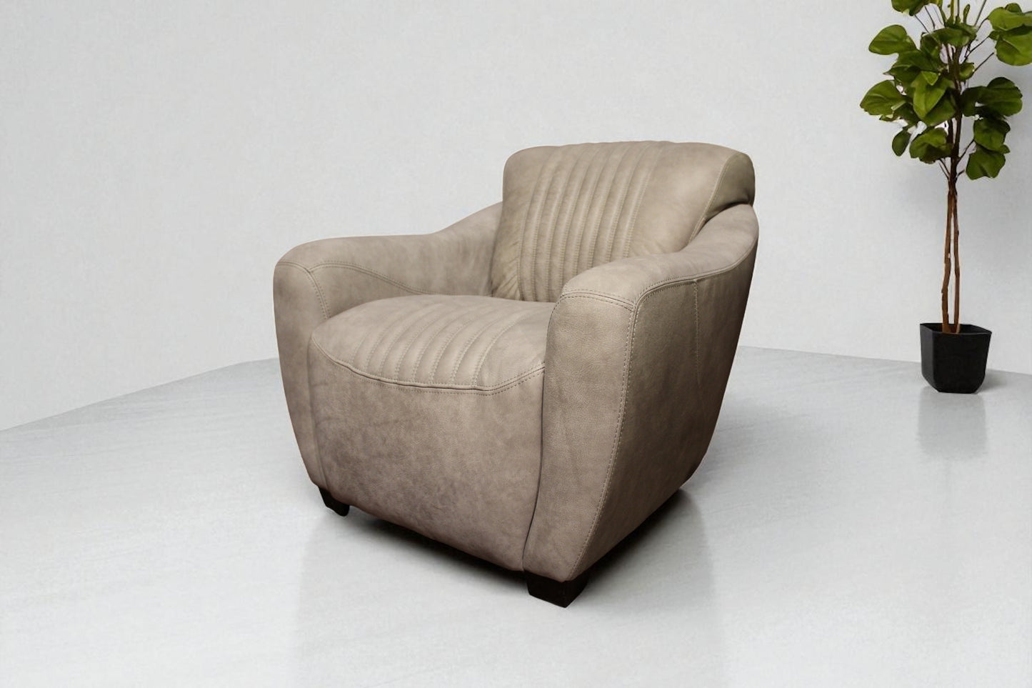 HLHF J365 Cigar Leather Club Chair Accent Chairs, Living Furniture Store Burlington Ontario Near Me 